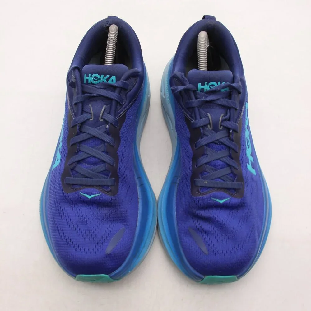 Hoka One One Bondi 8 Mens 9.5 (D) Blue Running Shoes Sneakers 1123202 BBBG - Picture 2 of 12